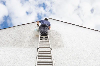 Peinture extérieure aux Champeaux — façades et ravalement